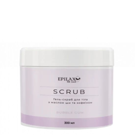 Scrub do ciała Bubble Gum 300 ml – profesjonalny wygładzający peeling z masłem shea i kofeiną