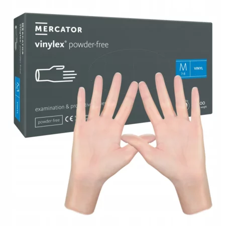 Rękawice MERCATOR vinylex bezpudrowe M