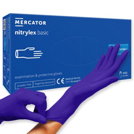 Rękawiczki MERCATOR nitrylex basic (dark blue) M