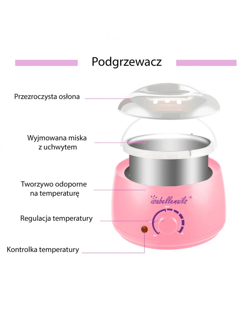 PODGRZEWACZ NA PUSZKI RÓŻOWY 100W - obrazek 2