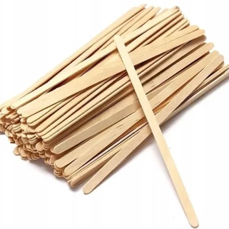 Szpatułki drewniane kosmetyczne wąskie do brwi- 100szt.