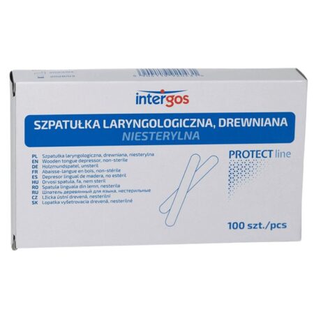 Szpatułka drewniana niejałowa  PROTECT line- 100 szt.